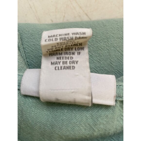 Soft Surroundings‎ Loose-Fit Seafoam Green Tunic Top With 3/4 Sleeves Pocket - Picture 11 of 12